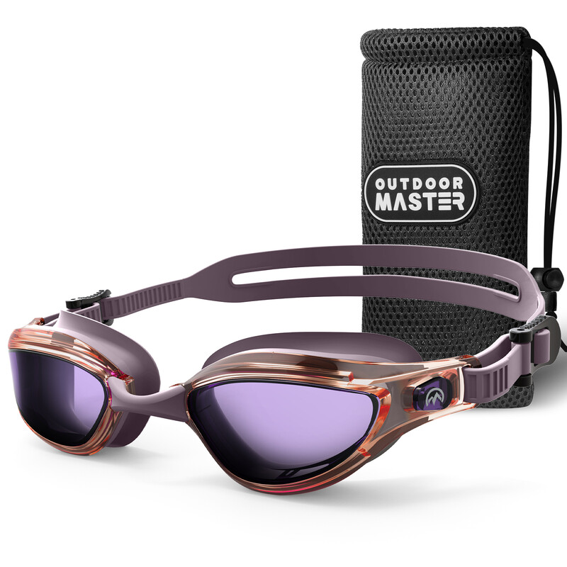 Outdoormaster Adults Goby Swim Goggles Purple