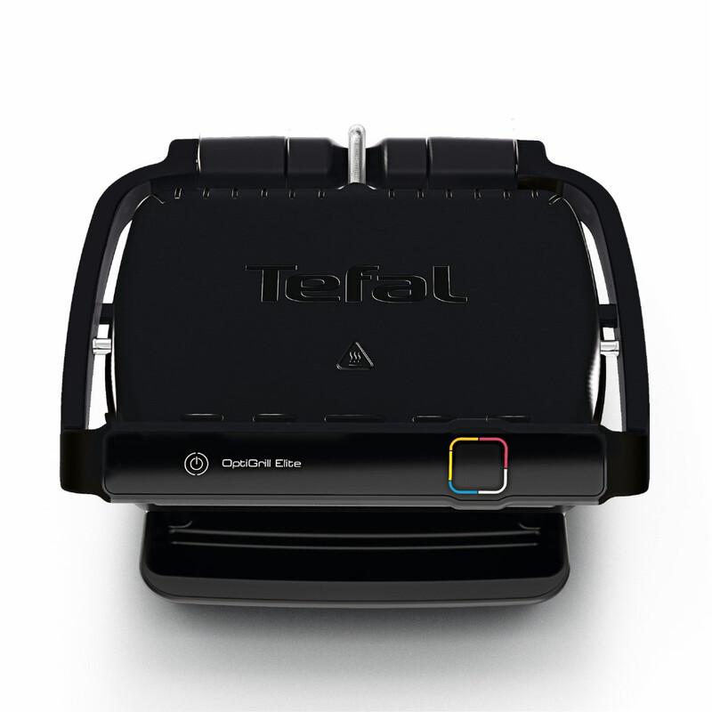 Tefal OptiGrill Elite GC7508 - Contactgrill - Slimme grill - 12 automatische kookprogramma's - Grilloppervlak 30 x 20 CM - 2000W