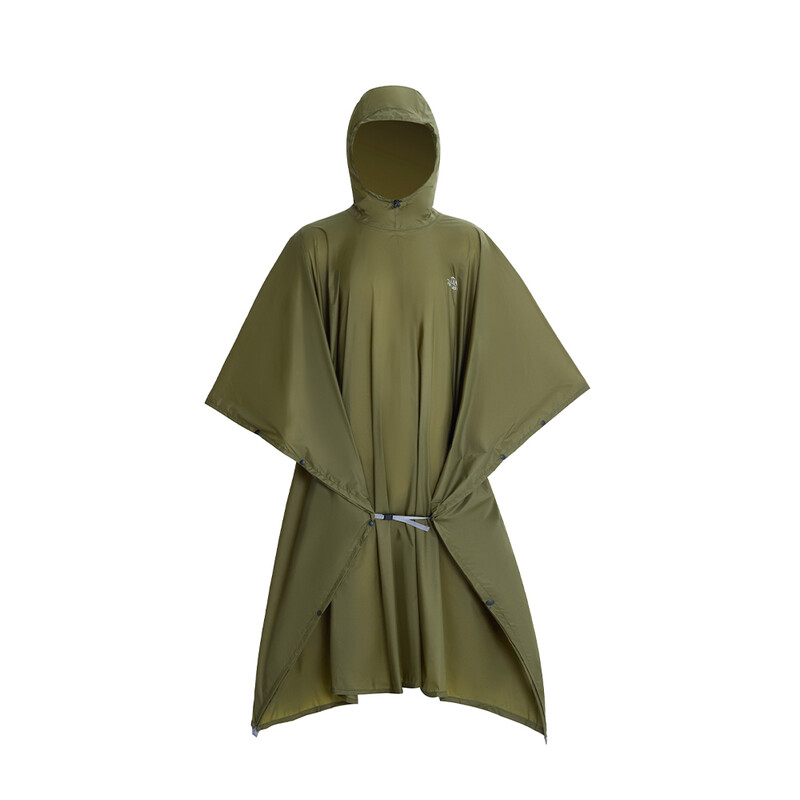 PELLIOT Outdoor Hiking Raincoat, Professional Lightweight Trekking Poncho for Mountaineering & Cycling, 3-in-1 Tarp, Ultralight for Adults XL