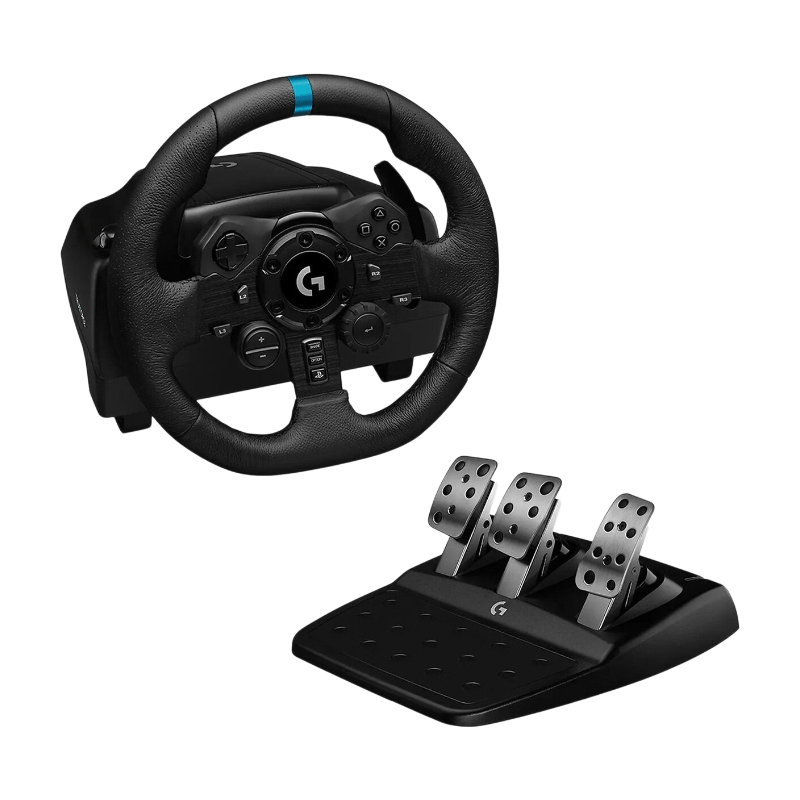 Logitech G G923 SE, Lenkrad + Pedale + Joystick, PC, PlayStation 4, PlayStation 5, 900°, Kabelgebunden, USB 2.0, Schwarz - Image 2