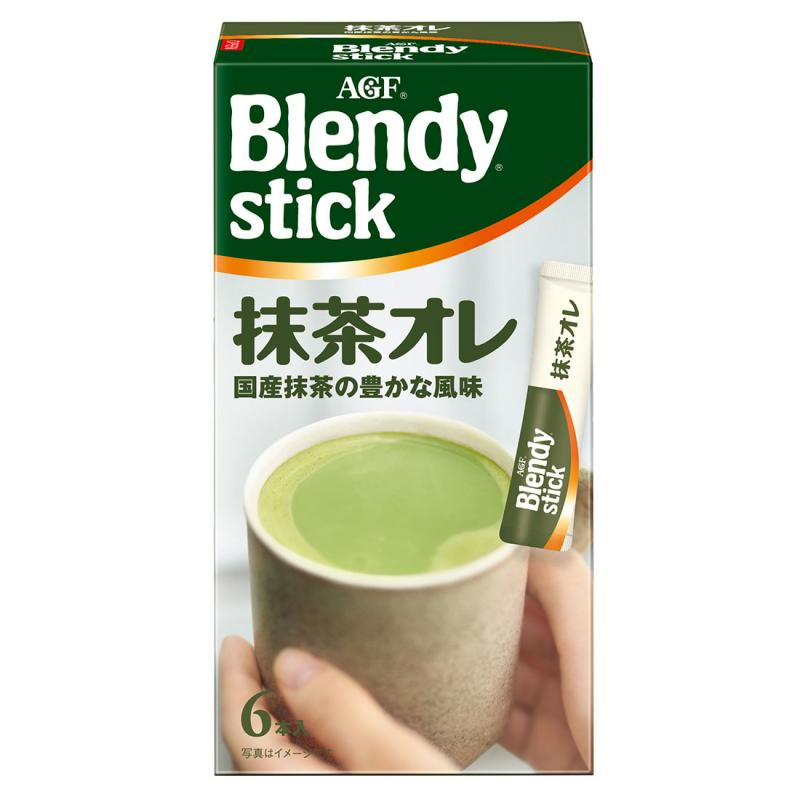 AGF Matcha Au Lait Instant Tea - 6 stuks, 60 g