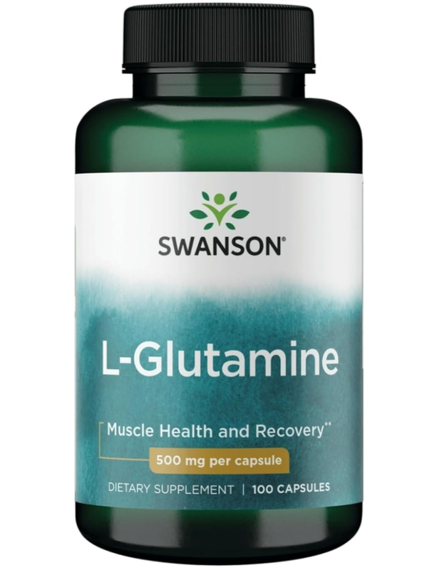 Swanson L Glutamine Recovery 500Mg Capsules - 100 Capsules