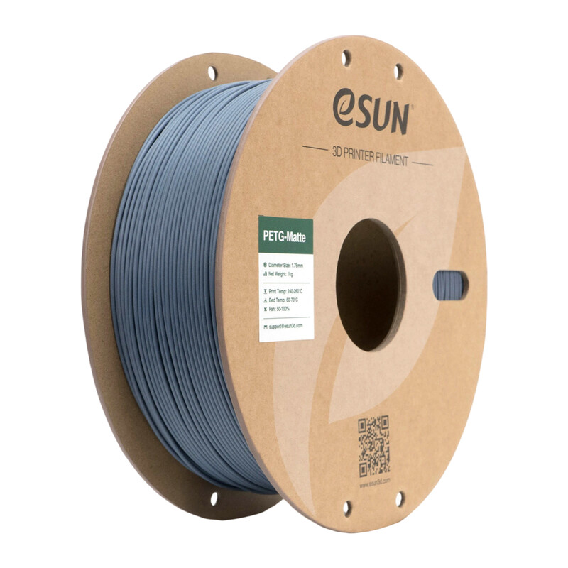eSUN Mat PETG 3D-printing Filamenten 1,75 mm - Blauwe Steen 1 kg, Kosteneffectief Matte Afwerking Inlopend 3D-printing Materiaal Geschikt Voor Buiten Snelle Levering