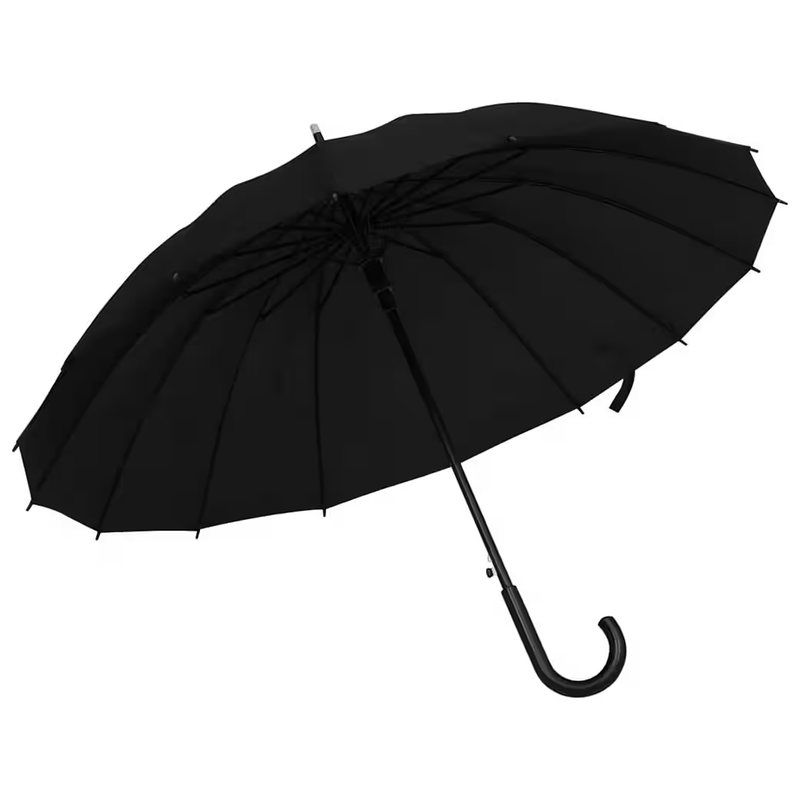 Taschenregenschirm 105 cm Regenschirm Automatisch Schwarz 105 cm