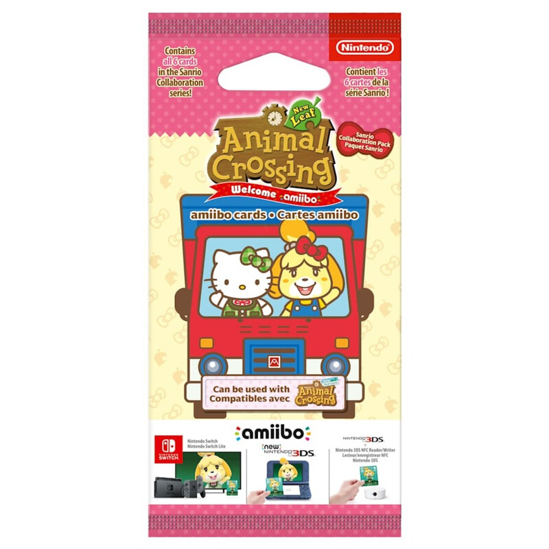 paquet de 6 cartes Animal Crossing New Leaf welcome pack Sanrio WII U - vue 5