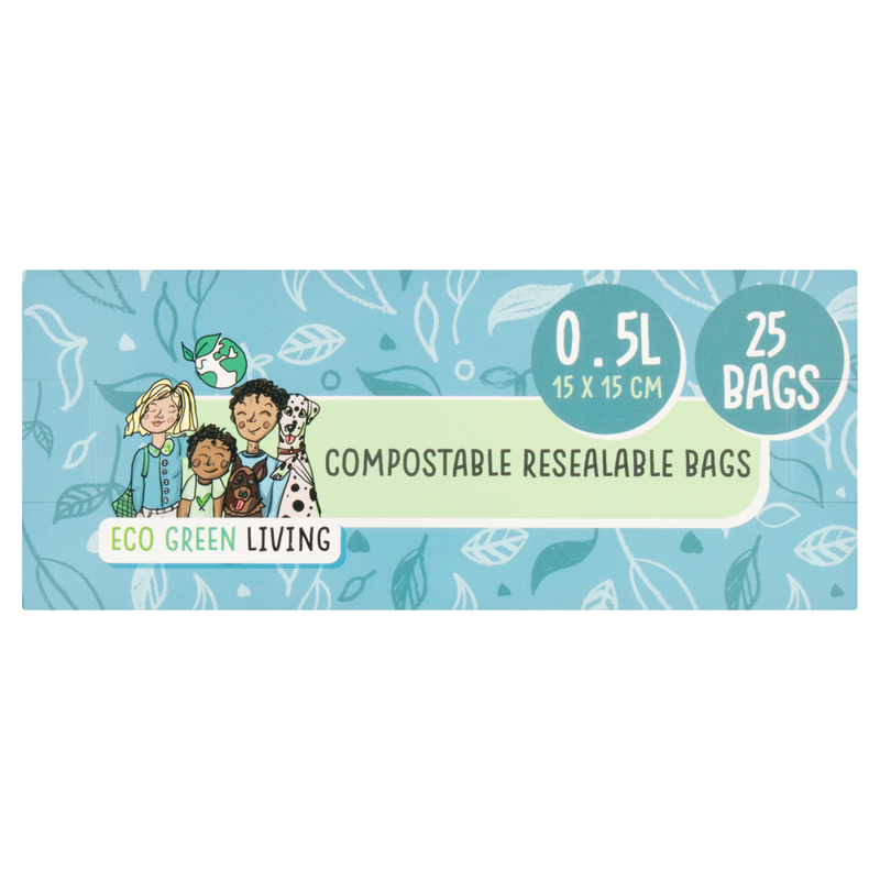 Resealable Food Bags 0.5L (25 Bags) 25g