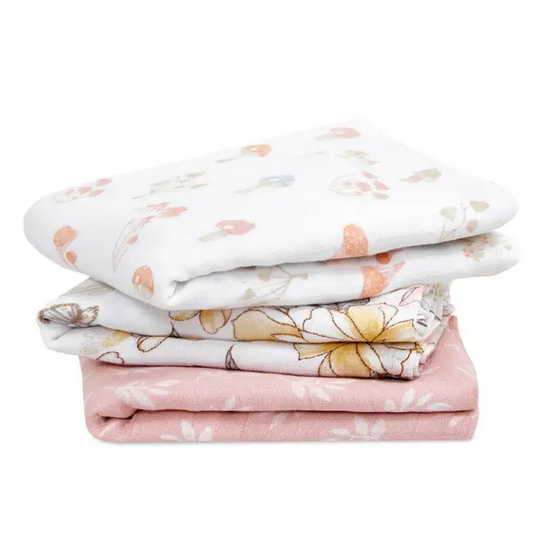 ™ Boutique Cotton Muslin Squares 3 Pack Earthly