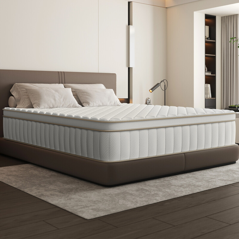 GTIMEX 7-zone pocketveringmatras met hoeslaken 160x200 cm, 25 cm hoog, H3, ademend, rugontlasting, orthopedisch
