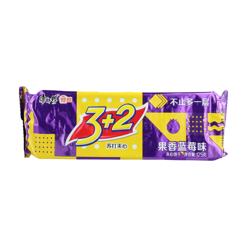3+2 Fruity Blueberry Sandwich Crackers 125g