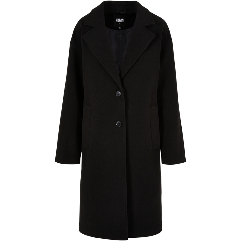 Urban Classics Damen Oversized Langer Mantel Schwarz