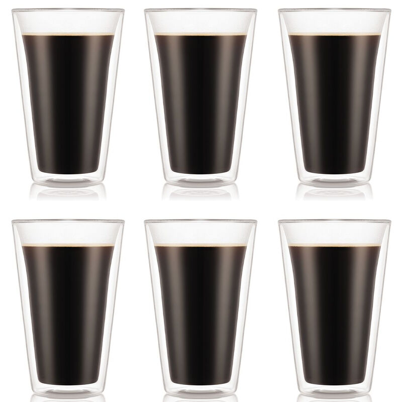 CANTEEN - Set of 6 Glasses 0.4L - Double Wall - Large