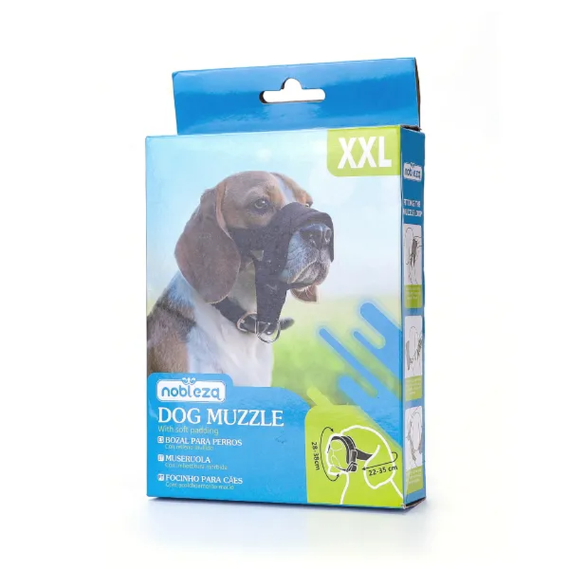 Imitations-Nylon-Hundemaulkorb W2,5 x C28-38cm