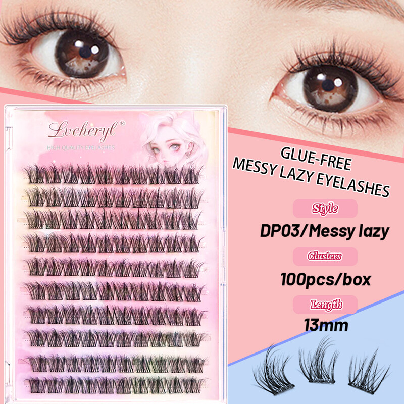 Lvcheryl Premium Wimpern-Kombinationsset - 10 Reihen selbstklebende Wimpern