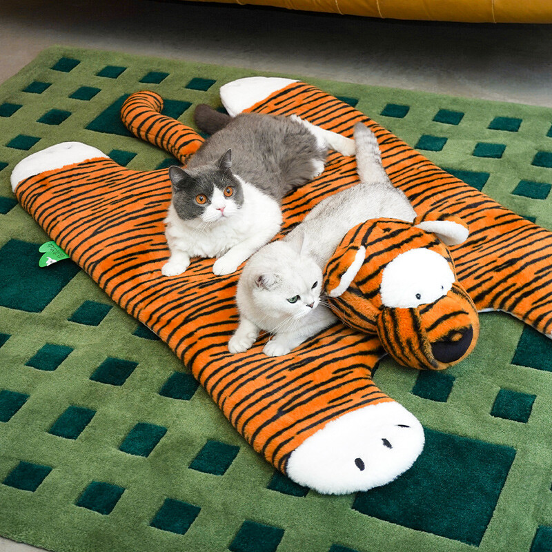 Tiger Downhill Multi-Functional Pet Mat XL, Non-Slip Scratch Resistant, Cat Dog Bed &