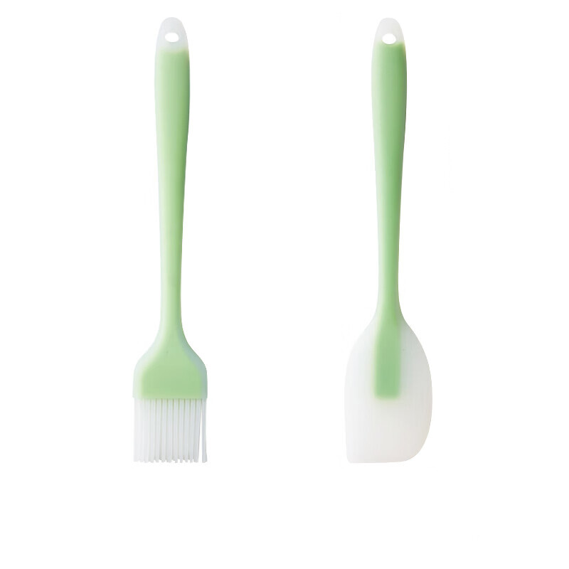 21cm Light Green Oil Brush and Scraper Set