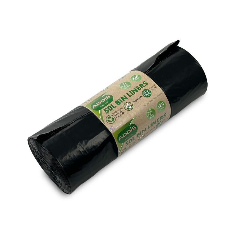 Addis Black 50L Bin Liner