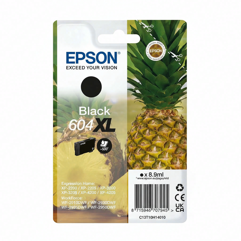 Epson 604XL inktcartridge 1 stuk origineel hoog (XL) rendement zwart