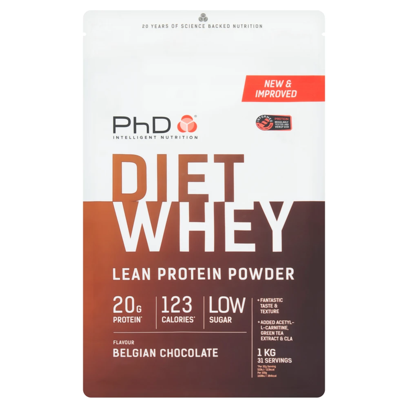 Diet Whey Protein Powder Belgian Chocolate Flavour - 1kg