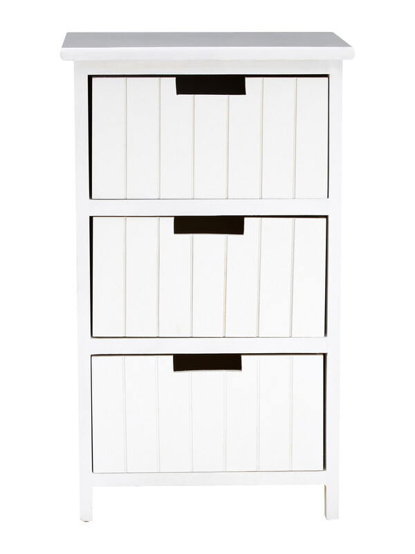 Storage Unit New England 3 Drawer White