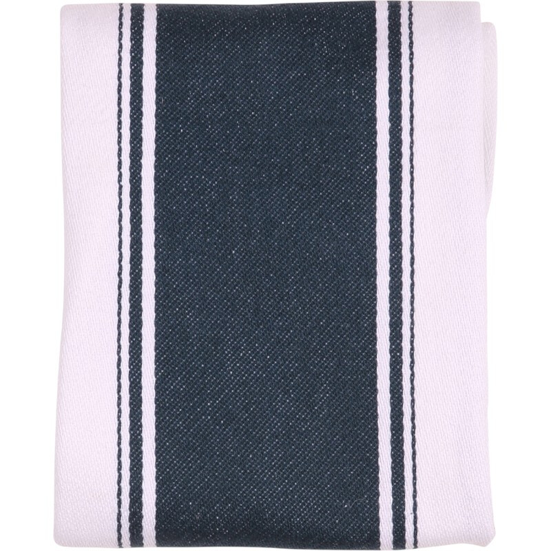 Tea Towel Love Colour Striped 100% Cotton Ink Blue 46x71cm