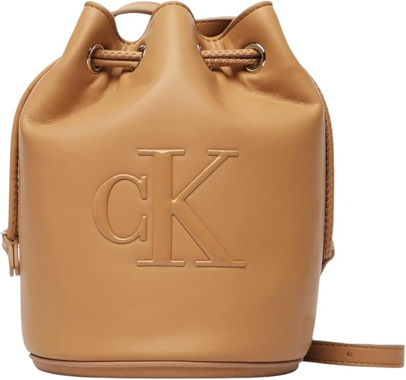 Calvin Klein Accessories Women's Polyurethane Shoulder Bag - Tannin