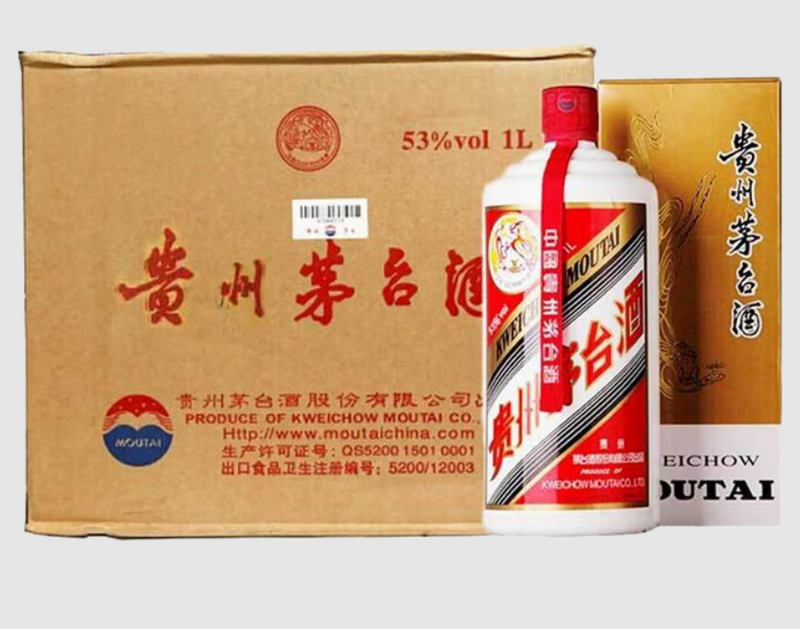 53% Acl./Vol “FLYING Fairy" BRAND KWEICHOW MOUTAI CHIEW 1000ML x 12 BOTTLES/ CARTON C