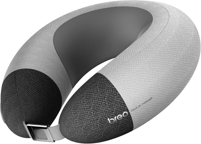 iNeck Air 2 Massage Pillow, Shiatsu U Shaped Neck Massager with Heating Function & De