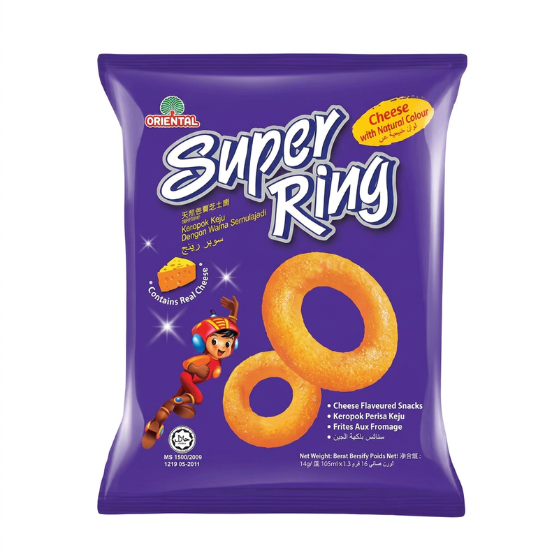 Oriental Super Ring Cheese Rings Snack, 60g