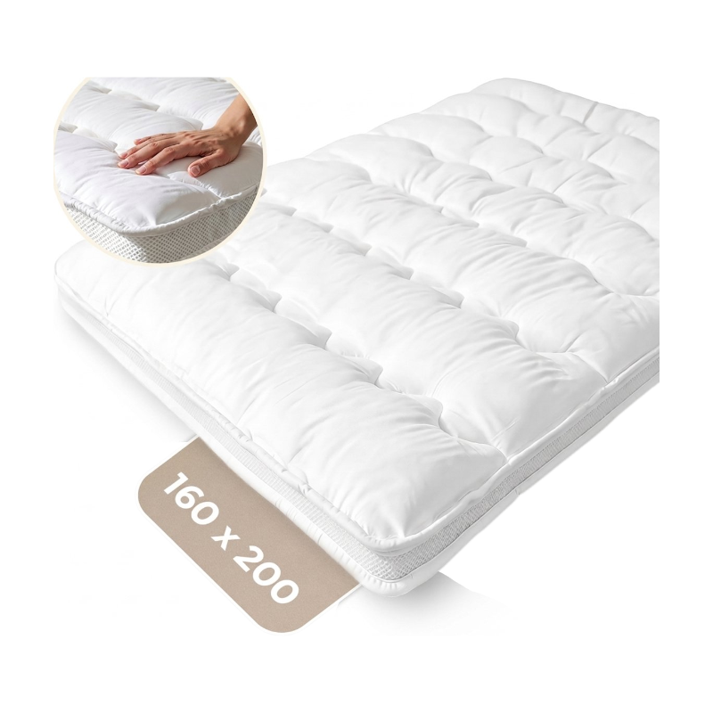 Sleeptime Matrastopper 3D Air Hotel - 160 x 200 cm - Wit
