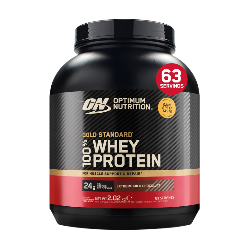 Optimum Nutrition Gold Standard 100% Wei-eiwitpoeder – 2,02 kg – Extreme Milk Chocolate