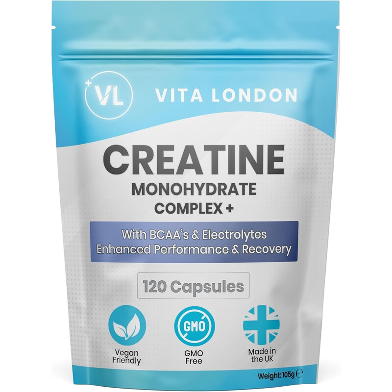 VL Vita London Creatine Monohydrate Vegan Capsules