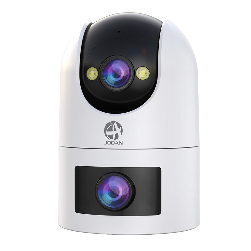 JOOAN Dual Lens Security Camera, 5G 2.4G Dual WiFi, 360° View, IP66 Waterproof Colour Night, 24/7 Recording, Cloud/Card Storage