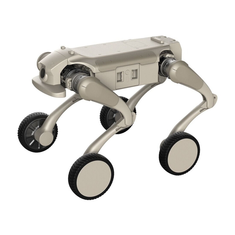 GENISOM L1-W viervoetige robot met wielen en poten, hybride locomo-beweging van industriële kwaliteit | Maximale snelheid 8 m/s (wielenmodus) + 12 km actieradius | Bionisch platform voor ingebouwde intelligentie | IP54 stof- en waterbestendig | Rijke indu