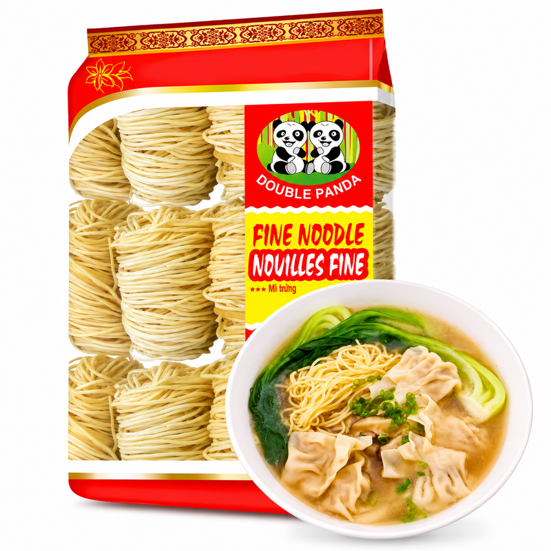 Double Panda Fijne Noedels (Mì Sợi Nhỏ) 400 g
