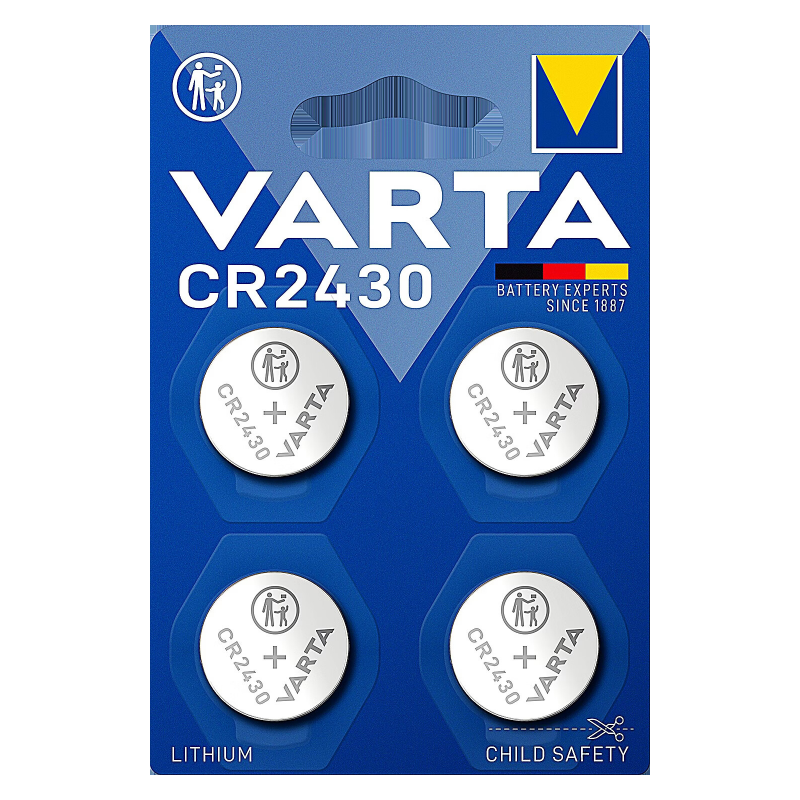 Pile Varta CR2430 3V Alcaline 4 pieces Acier - vue 4