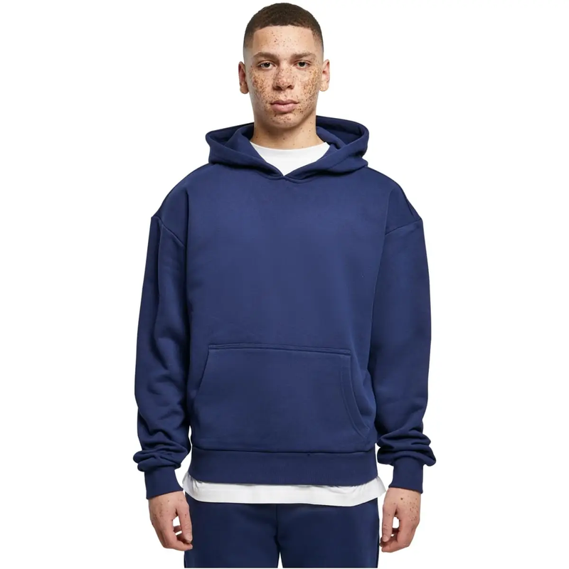 Urban Classics extra dikke hoody met fleecedesign - hoody’s, lichte marineblauw, maat L