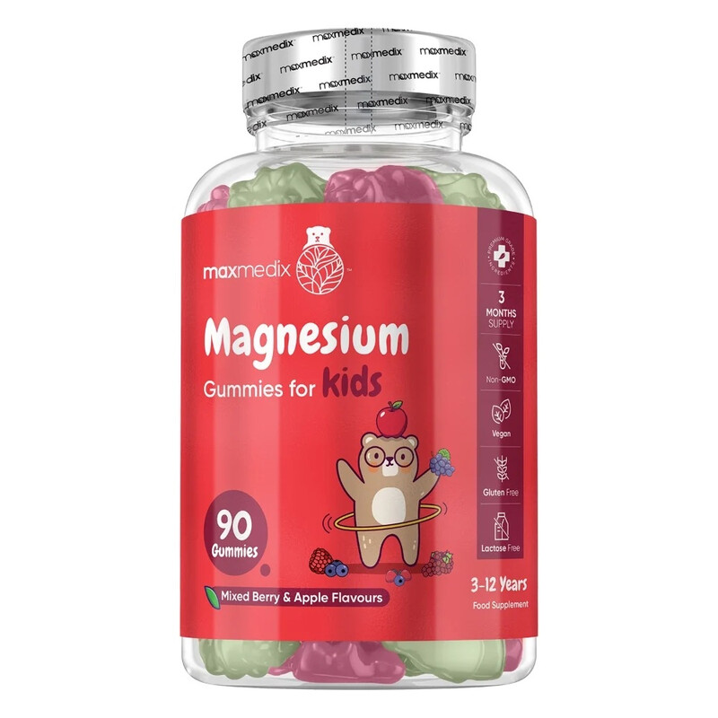 Maxmedix Gommes au citrate de magnésium pour enfants - 90 gommes