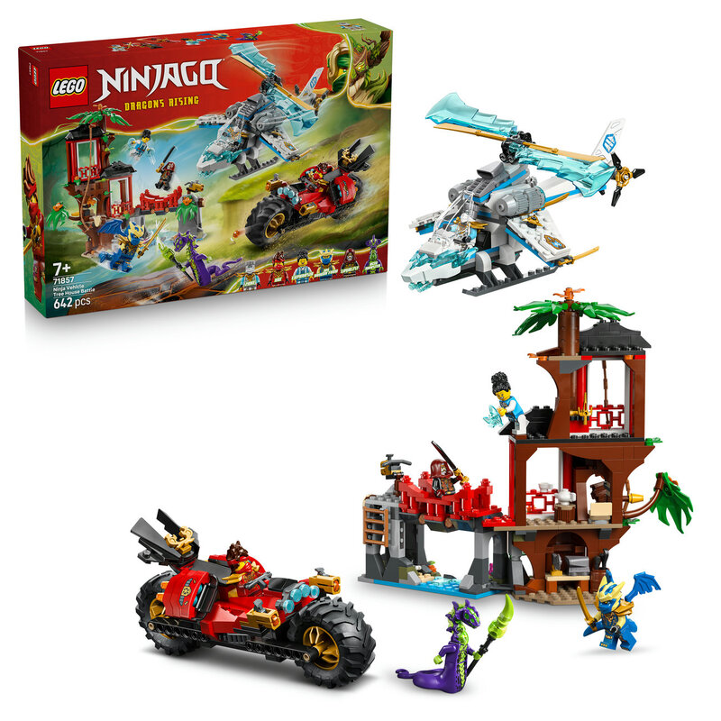 LEGO Ninjago 71857 Ninja-Fahrzeug: Baumhaus-Kampf