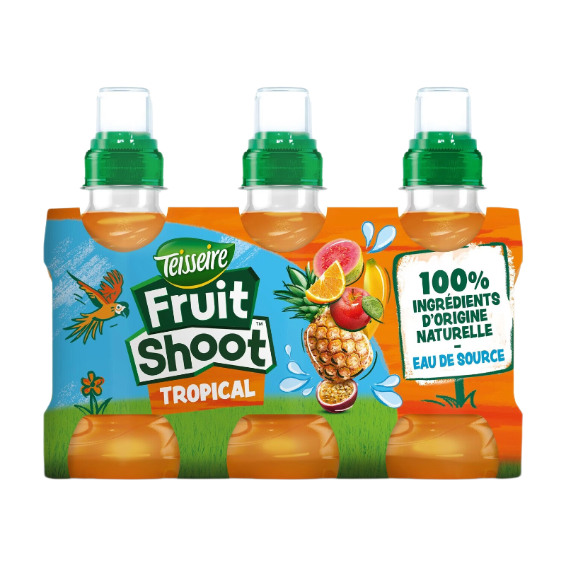 Boisson Aux Fruits Tropical Fruit Shoot Teisseire Le Pack De 6 Bouteilles De 20cl - vue 2