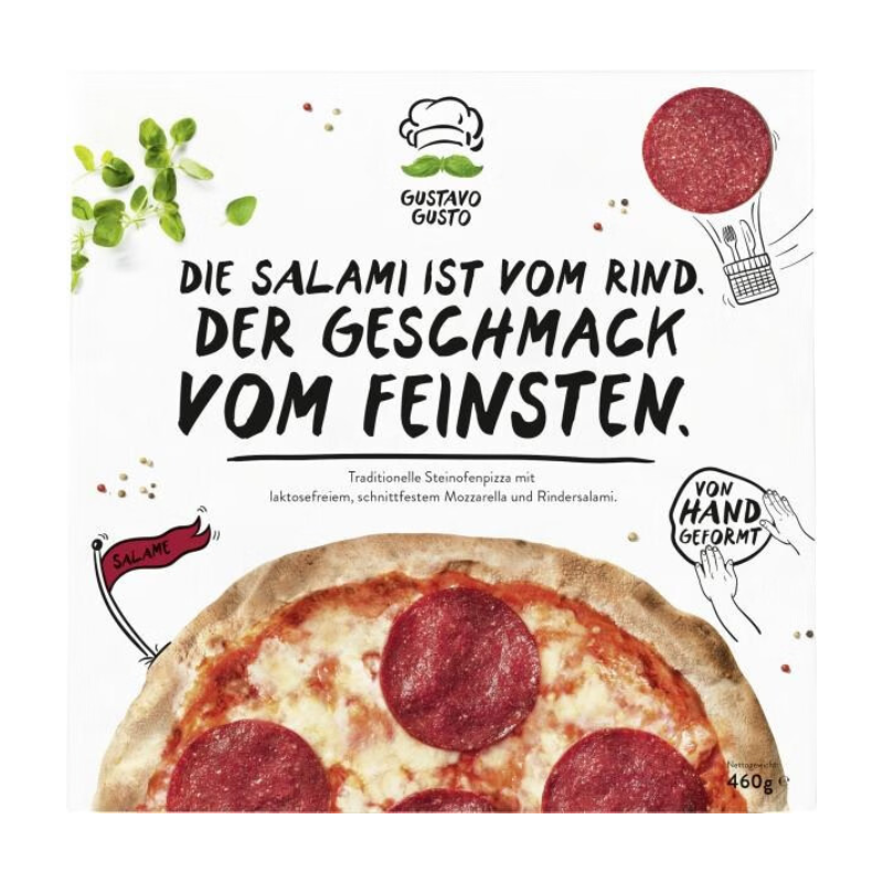 Gustavo Gusto Pizza Salame 460 g