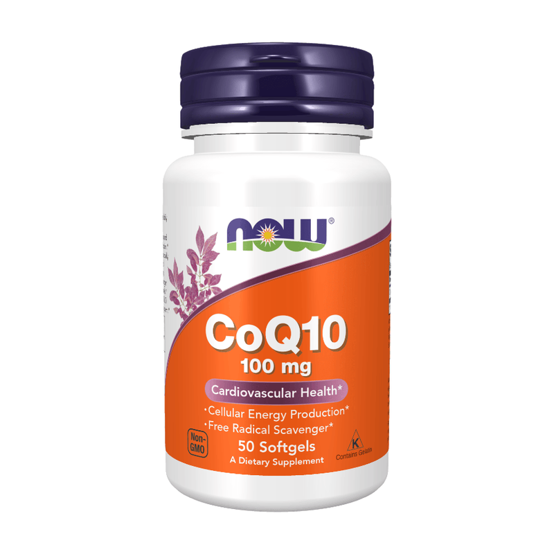 Now Foods Coenzyme Q10 Heart Support 100Mg Softgels - 50 Softgels