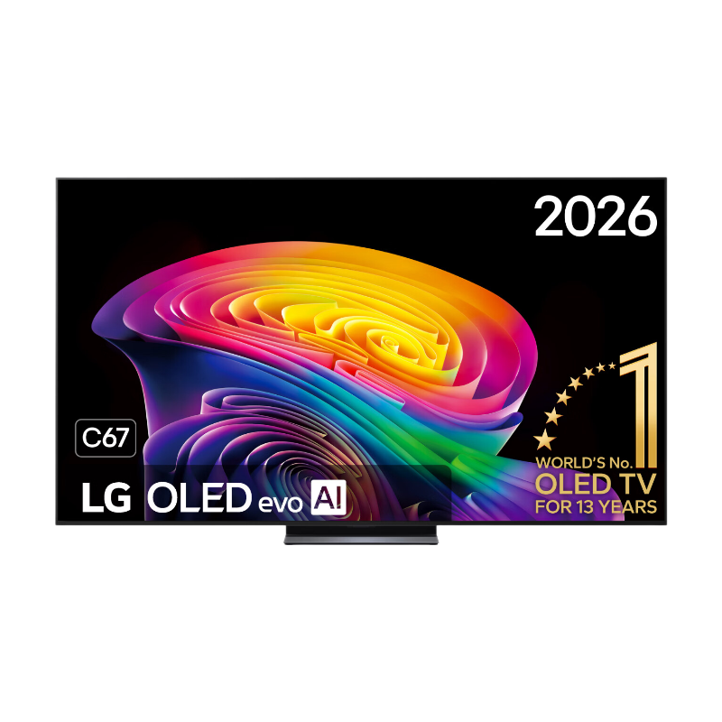 LG OLED83C67LA 83 inch OLED evo AI C6 4K Smart TV, α11 AI Processor 4K Gen3, 120 Hz, VRR tot 165 Hz, Dolby Vision, webOS, G-SYNC Compatibel, FreeSync Premium, Zwart