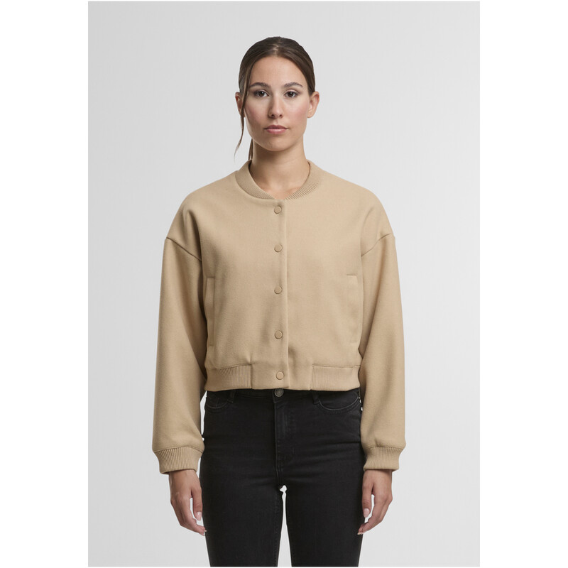 Urban Classics Damen-Bomberjacke aus Kunstwolle schwarz XS