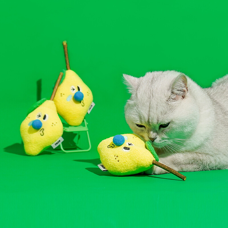 Lemon Silvervine Cat Toy, Natural Chew Play Toy for Kittens