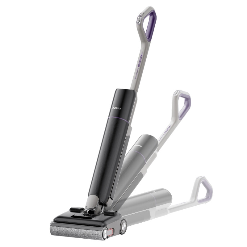 Eureka FloorShine 880 Nass- und Trockensauger Kabellos - 24 kPa, 3-seitige Kantenreinigung, 180° flacher Saugmopp, Anti-Tangle