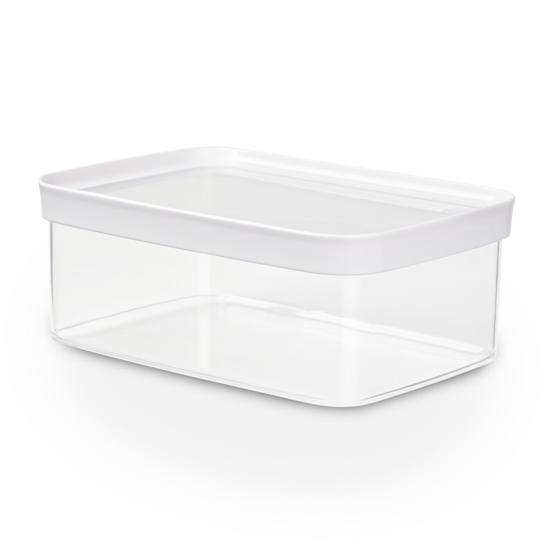 Emsa Optima Trockenvorratsdose 2 Liter, rechteckig, 100% sicher/ hygienisch/ platzeffizient, Frischedichtung, transparentes Design, N1142200