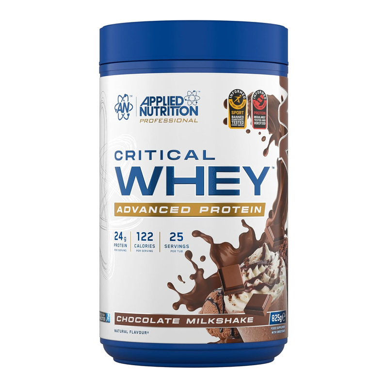 Applied Nutrition Critical Whey Protein Chocolate Protein Nutrition Powder Flavour - 825g