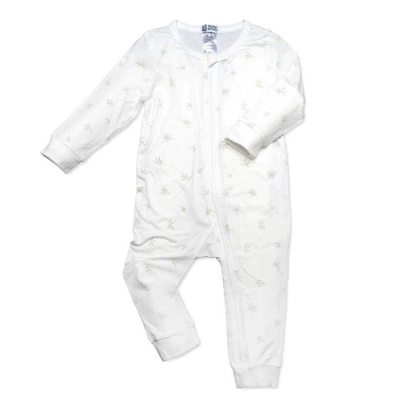 Babygrow 3-6 Months White Bamboo Print