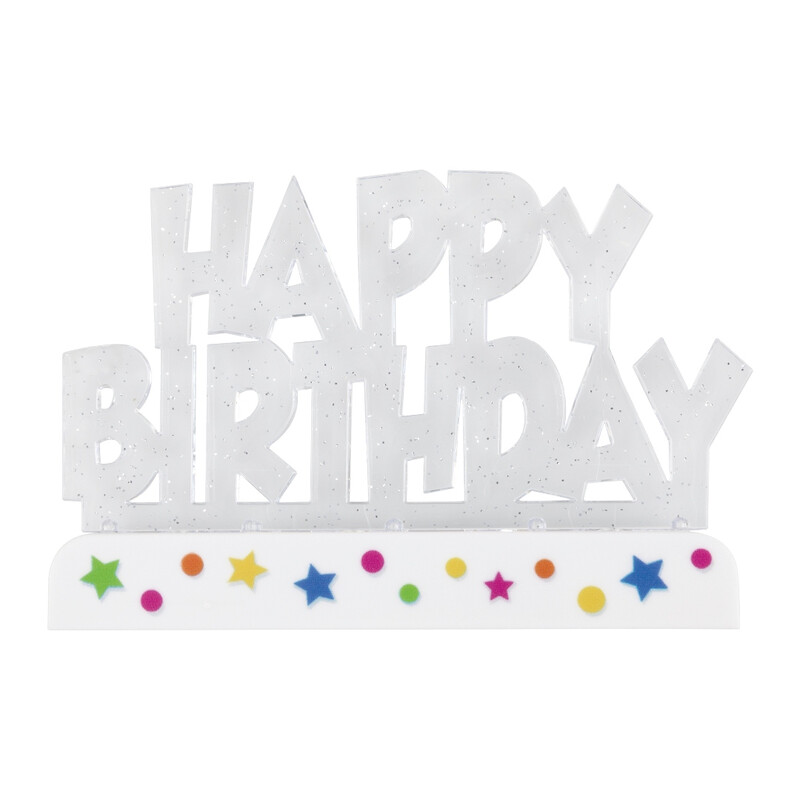 Unique Flashing Happy Birthday Cake Topper