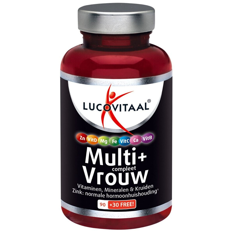 Lucovitaal Multivitamine Vrouw MAXI pot 120 tabletten